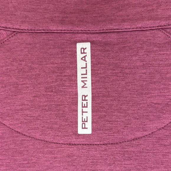 Peter Millar Merlot Crown Crafted 1/4-Zip Men’s Pullover Size Large - Picture 6 of 12